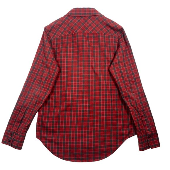 Oakley Plaid Flannel Button Shirt Mens size medium Red green check - Picture 3 of 16